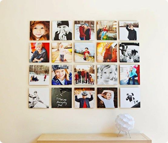Фотоколлаж на стену из фото без рамок: 17 удачных идей