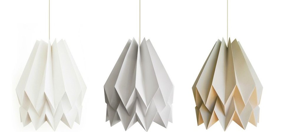 Декор в стиле оригами: светильники из бумаги от студии Blaanc Borderless Architecture