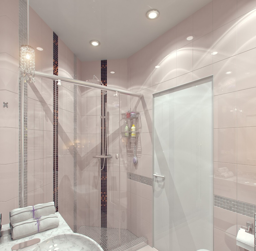 ванна комната с душевой кабиной фото