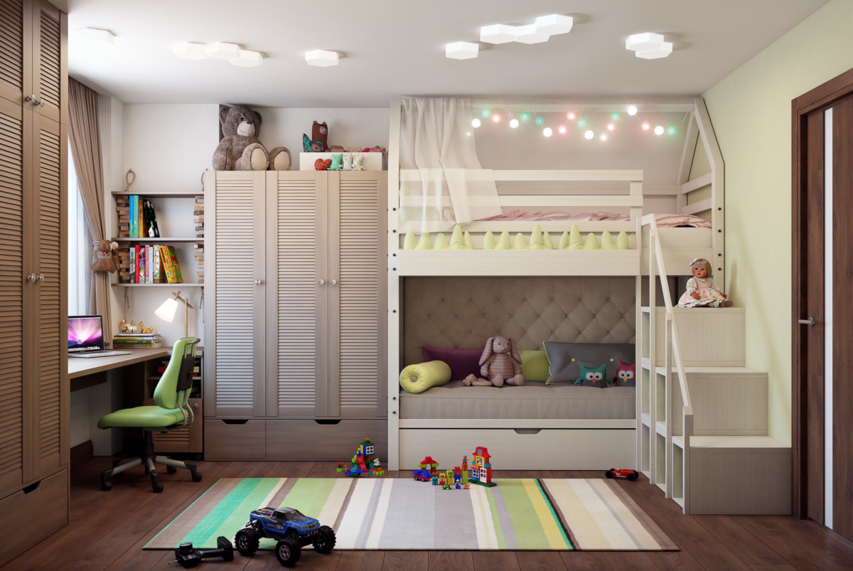 Варианты дизайна детской комнаты для мальчика и девочки своими руками (52 идей дизайна)